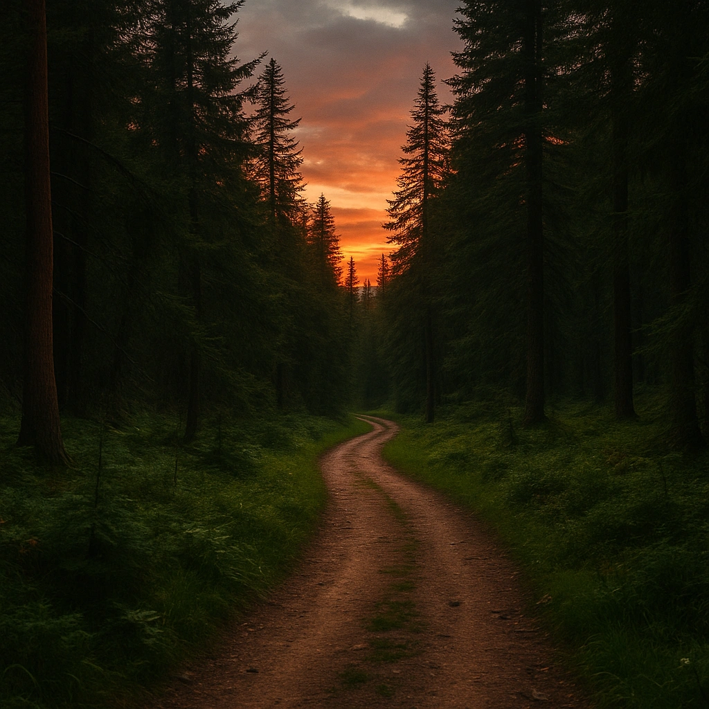 Twilight Trails: Embracing the Forest at Dusk